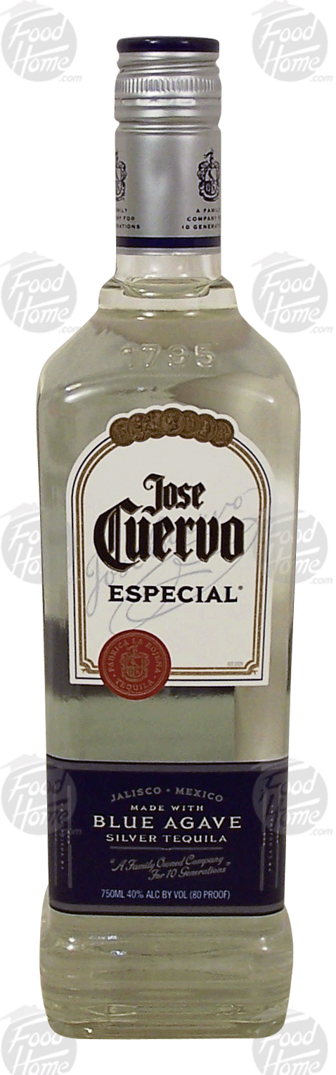 Jose Cuervo Especial silver tequila, made with blue agave, 40% alc. by vol. Full-Size Picture